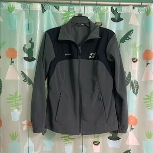 Purdue Columbia Women's Gray and Black Full-Zip Utility Jacket